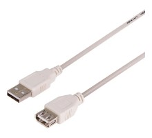Rexant (18-1114) Кабель шт. USB-A – гн. USB-A, 2,4А, 1,8м, ПВХ, серый