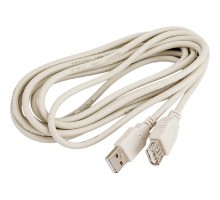 Rexant (18-1116) Кабель шт. USB-A – гн. USB-A, 2,4А, 3м, ПВХ, серый