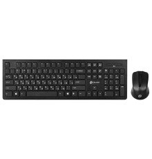 Клавиатура + мышь Oklick 250M Black USB  беспроводная slim [997834]