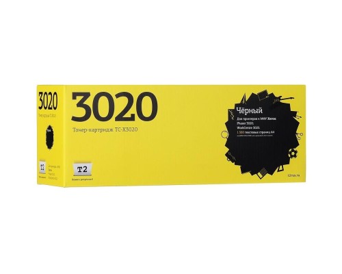 [Расходные материалы] T2 106R02773  Картридж (TC-X3020) для Xerox Phaser 3020/WorkCentre 3025 (1500 стр.) с чипом