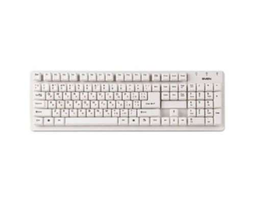 [Клавиатура] Клавиатура Sven Standard 301 USB белая (105 кл.)