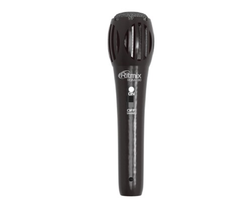 [Наушники, микрофоны RITMIX] RITMIX RDM-130 black {-70 дБ +/- 3 дБ, подключение: 3 pin XLR  - jack 6.3 мм}
