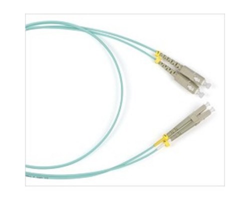 [Патч-корд] Hyperline FC-D2-503-LC/PR-LC/PR-H-3M-LSZH-AQ (FC-503-LC-LC-10G-3M) Патч-корд волоконно-оптический (шнур) MM 50/­125(OM3), LC-LC, duplex, LSZH, 3 м