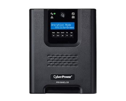 [ИБП] ИБП CyberPower PR1500ELCD {Line-Interactive, Tower, 1500VA/1350W USB/RS-232/EPO/SNMPslot (8 IEC С13), 12В/17 Ач х 2}