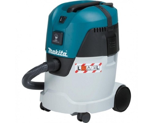 [Пылесосы строительные] Makita VC2512L Пылесос [VC2512L] {1000Вт,3600лм,210мбар,25л,шланг36ммх3.5м,8кг,кор,2насад,2 псб,щетка,2адапт,2труб }