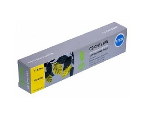 [расходные материалы] CS-CN627AE CN628AE №971XL Картридж струйный Cactus CS-CN628AE желтый для HP DJ Pro X476dw/X576dw/X451dw (113мл)