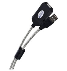 Aopen Кабель-адаптер USB2.0-repeater, удлинительный активный <Am-->Af> 10м (ACU823-10M) [6938510851321]