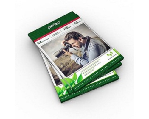 [фотобумага] Perfeo PF-GLA4-130/50  Бумага Perfeo глянцевая 50л, А4 130 г/м2