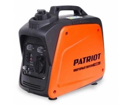 [Генераторы] Генератор инверторный PATRIOT 1000i [474101025] {Двигатель 4т, АИ-92, 40сс,мощность рабочая/максимальная -0,7/0,9 кВт, объём бака - 2,1 л, 1 розетка Euro 16A,  вес 8,5 кг}