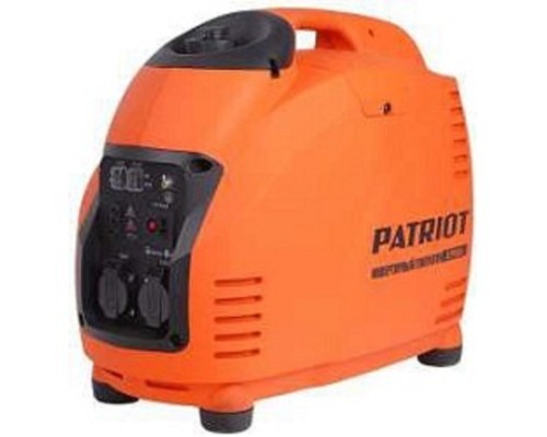[Генераторы] Генератор инверторный PATRIOT 2700i [474101040] {Двигатель 4т, АИ-92, 125сс, мощность рабочая/максимальная 2,2/2,5 кВт, объём бака - 5,7 л, расход топлива (100% нагр.) - 1,25л/ч, 2 розетки Euro 16A, в