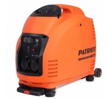 Генератор инверторный PATRIOT 3000il [474101046] {Двигатель 4т, АИ-92, 149сс, мощность рабочая/максимальная -3,0/3,5 кВт, объём бака - 5,7 л, 2 розетки Euro 16A, вес 31,5 кг}