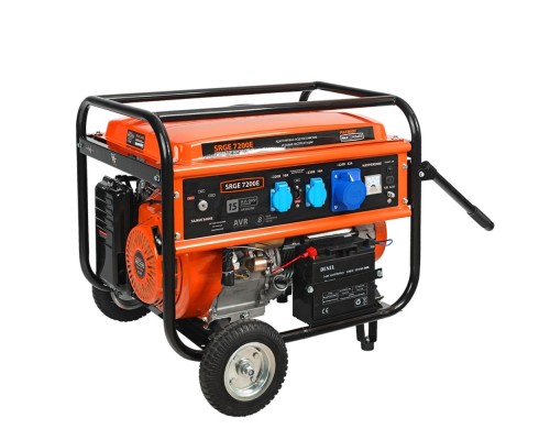 [Генераторы] Генератор бензиновый PATRIOT Max Power SRGE 7200E [474103188] {Двигатель: 4т, OHV, АИ-92, 420 сс, 14 л.с; Мощность ном/макс: 6.0/6.5 кВт; Объём бака: 25 л; Розетки: 2 евро 16А,1 евро 32А; Вес: 86 кг;}