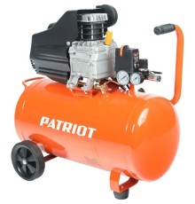 PATRIOT EURO 50-260 Компрессор [525306367] {Мощн.: 1.8 кВт; Напр.: 230В~50Гц; Об.двиг.: 2850 об/мин; Производит.: 260 л/мин; Об.ресивера: 50 л; Давл.: 8 бар; Вес: 27,5 кг;}