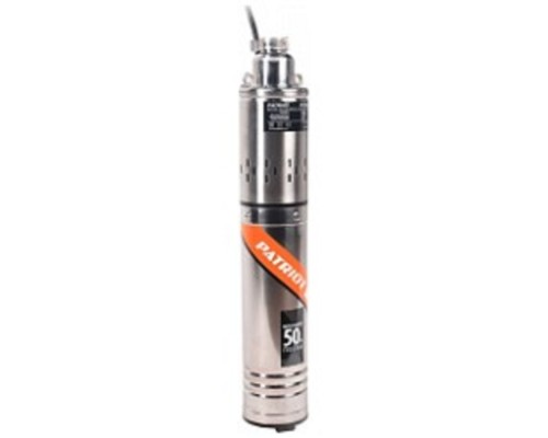 [Насосы бытовые] PATRIOT SP 3250 S Насос скважинный [315302463] {Мощн. - 500 Вт, напр. - 220 В, производ. -1920 л/час, высота подъема - 100 м, глубина погружения - 30 м, корпус - нержавеющая сталь, кабель 18 м.}