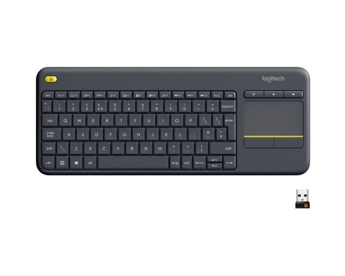 [Клавиатура] 920-007147 Logitech Клавиатура K400 Wireless Touch Plus USB RTL заводская гравировка RU/LAT