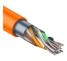 Rexant (01-0151) Кабель витая пара F/UTP, CAT 6, ZH нг(А)-HF, 4PR, 23AWG, INDOOR, SOLID, оранжевый, 305 м