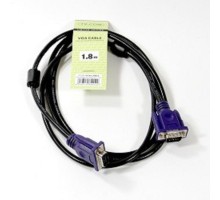 TV-COM Кабель соединительный (QCG120H-1.8M) SVGA (15M/M) 1,8m 2 фильтра [6939510844122]