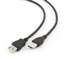 Bion Кабель удлинительный USB 2.0 AM/AF, 3 м, черный [BXP-CCP-USB2-AMAF-030]