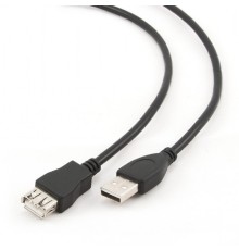 Bion Кабель удлинительный USB 2.0 AM/AF, 3 м, черный [BXP-CCP-USB2-AMAF-030]