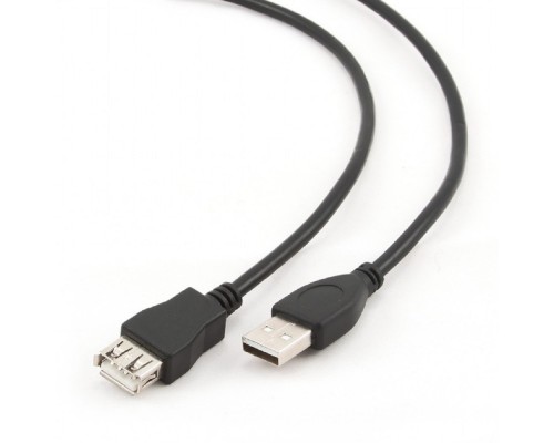 [кабели] Bion Кабель удлинительный USB 2.0 AM/AF, 1.8 м, черный [BXP-CCP-USB2-AMAF-018]