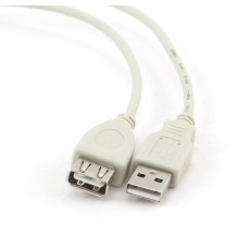 Bion Кабель удлинительный USB 2.0 AM/AF, 0.75 м, серый [BXP-CC-USB2-AMAF-75CM/300]