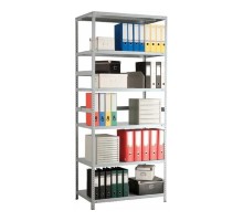 Стеллаж MS 200/100х60/6 (Размеры внешние (ВхШхГ) 2000х1000х600 мм, 6 полок, с единой стойкой) [S24199166602]