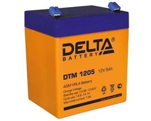 [батареи] Delta DTM 1205  (5 Ач, 12В) свинцово- кислотный аккумулятор  
