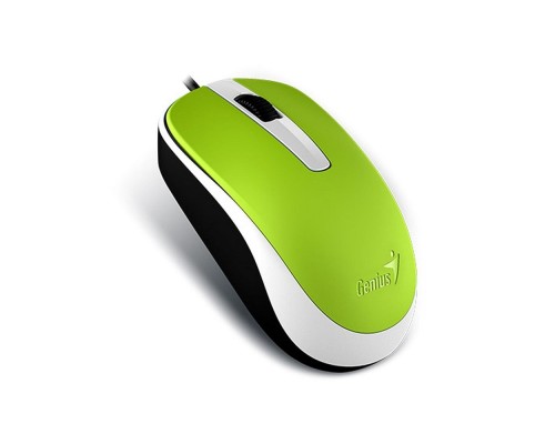 [Мышь] Genius Мышь DX-120 Green { оптическая, 1000 dpi, 3 кнопки+колесо прокрутки, провод 1,5 м, USB} [31010105105/31010010404]