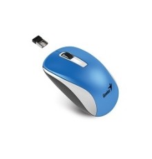 Genius Мышь NX-7010 White/Blue { оптическая, 800/1200/1600 dpi, радио 2,4 Ггц, 1хАА, USB} [31030114110]