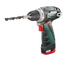 Metabo PowerMaxx BS Безударная дрель-шуруповерт [600080500] { 12В 2х2.0,LC40,патр.,кейс, вес 0.8 кг }