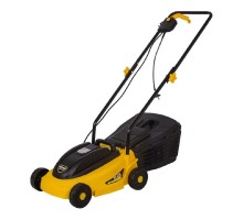 Huter ELM-1100 Газонокосилка электрическая [70/4/2] { 220В, 1,1 кВт, высота среза 28 / 45 / 55 мм, ширина среза 380 мм, объем травосборника 28 л }