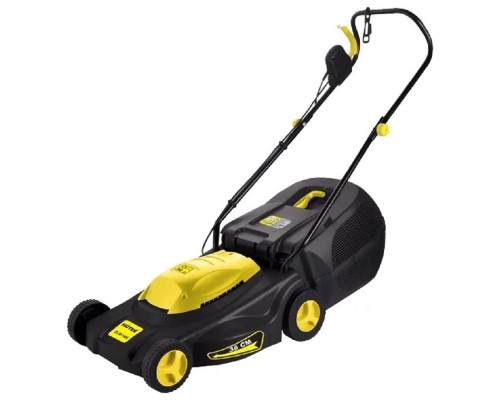 [Газонокосилка] Huter ELM-1400 ( Р ) Газонокосилка электрическая [70/4/4] { 220В, 1,4 кВт, высота среза 28 / 45 / 55 мм, ширина среза 380 мм, объем травосборника 40 л }