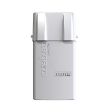 MikroTik RB912UAG-5HPnD-OUT BaseBox 5 (RouterBOARD 912UAG with 600Mhz Atheros CPU, 64MB RAM, 1xGigabit LAN, USB, miniPCIe, built-in 5Ghz 802.11a/n 2x2 two chain wireless with two RP-SMA connectors, Ro