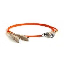 Hyperline FC-D2-50-SC/­PR-ST/­PR-H-2M-LSZH-OR Патч-корд волоконно-оптический (шнур) MM 50/­125, ST-SC, 2.0 мм, duplex, LSZH, 2 м