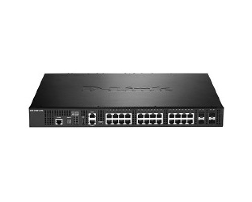 [Сетевое оборудование] D-Link DXS-3400-24TC/A1ASI PROJ Управляемый L2+ стекируемый коммутатор с 20 портами 10GBase-T и 4 комбо-портами 10GBase-T/SFP+