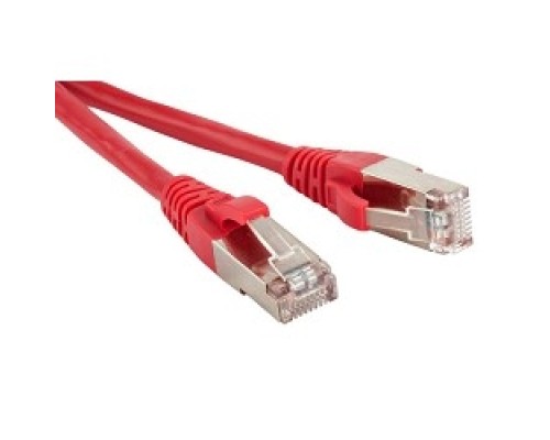 [Патч-корд] Hyperline PC-LPM-STP-RJ45-RJ45-C5e-1M-LSZH-RD Патч-корд F/­UTP, экранированный, Cat.5е, LSZH, 1 м, красный