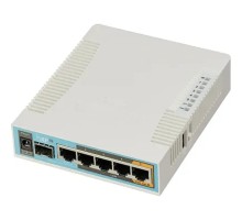 MikroTik RB962UiGS-5HacT2HnT Беспроводной маршрутизатор  hAP ac 2.4+5ГГц, 802.11a/b/g/n/ac, 5x Ethernet 1G, 1x SFP