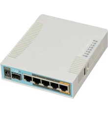 MikroTik RB962UiGS-5HacT2HnT Беспроводной маршрутизатор  hAP ac 2.4+5ГГц, 802.11a/b/g/n/ac, 5x Ethernet 1G, 1x SFP