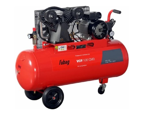 [Компрессоры] FUBAG VCF/100 СМ3 Компрессор [641272/45681472/8641817] {Реси- вер, 100 Произ- водит., л/мин 440 Давле- ние, бар 10 Мощность, кВт 2.2 Напря- жение, В 220 Вес, кг 77}