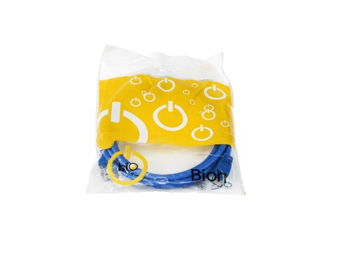 [патч-корды] Патч-корд Bion [BPC-U5E101-3M-BL] U/UTP, Cat.5e, AWG 26 (7/0,16мм), CCA, многожильный, PVC, 3м, синий