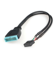 Cablexpert Внутренний USB2 - USB3 кабель, 9pin/19pin, 0.3m (CC-U3U2-01)
