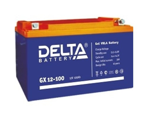 [батареи] Delta GX 12-100 (100 Ач, 12В) свинцово- кислотный аккумулятор  