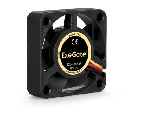[Вентиляторы] Exegate EX166186RUS Вентилятор ExeGate Mirage-S 40x40x10 подшипник скольжения, 5500 RPM, 23dB, 3pin