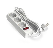 Exegate EX221181RUS Сетевой фильтр Exegate SP-3-3W (3 розетки, 3м, евровилка, белый)