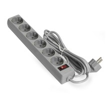 Exegate EX119388RUS Сетевой фильтр Exegate SP-6-1.8G (6 розеток, 1.8м, евровилка, серый)
