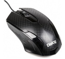 Мышь Dialog Pointer MOP-07U Black USB, оптическая, 3 кнопки + ролик