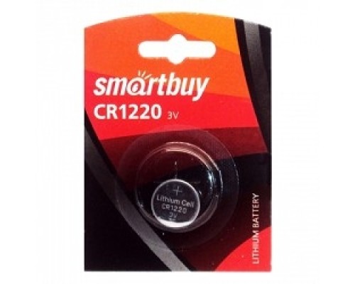 [Батарейки ] Smartbuy CR1220/1B (12/720) (SBBL-1220-1B) (1 шт. в уп-ке)