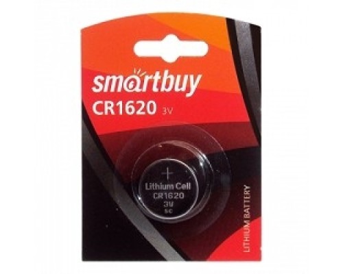 [Батарейки] Smartbuy CR1620/1B (12/720) (SBBL-1620-1B) (1 шт. в уп-ке)
