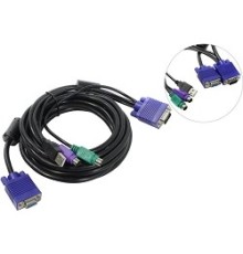 ProCase [CE0500] Кабель 5.0м PS/2 + USB для KVM переключателей Procase  серии Е
