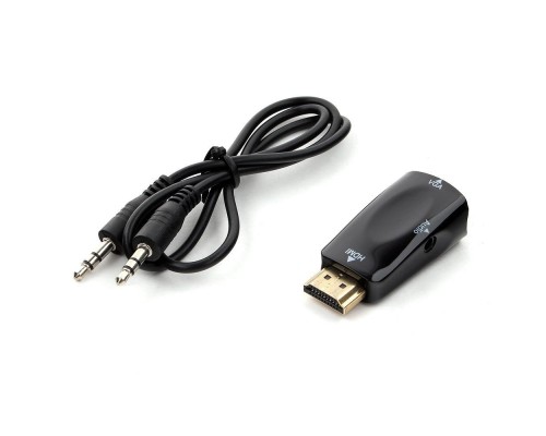 [переходник] Gembird Переходник HDMI-VGA Cablexpert, 19M/15F (A-HDMI-VGA-02)